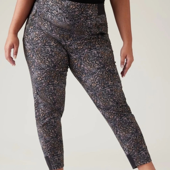 Athleta Pants - Athleta Black Multi Print Joggers